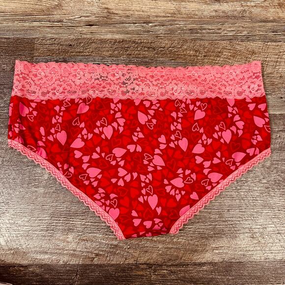 Torrid Red Heart Cheeky Panties 2X - Picture 2 of 4